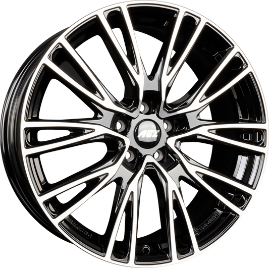 AEZ Seattle DARK - Schwarz Frontpoliert Alufelge 10x21 Zoll ET38 LK 5x112 ML66.6 – Bild 2