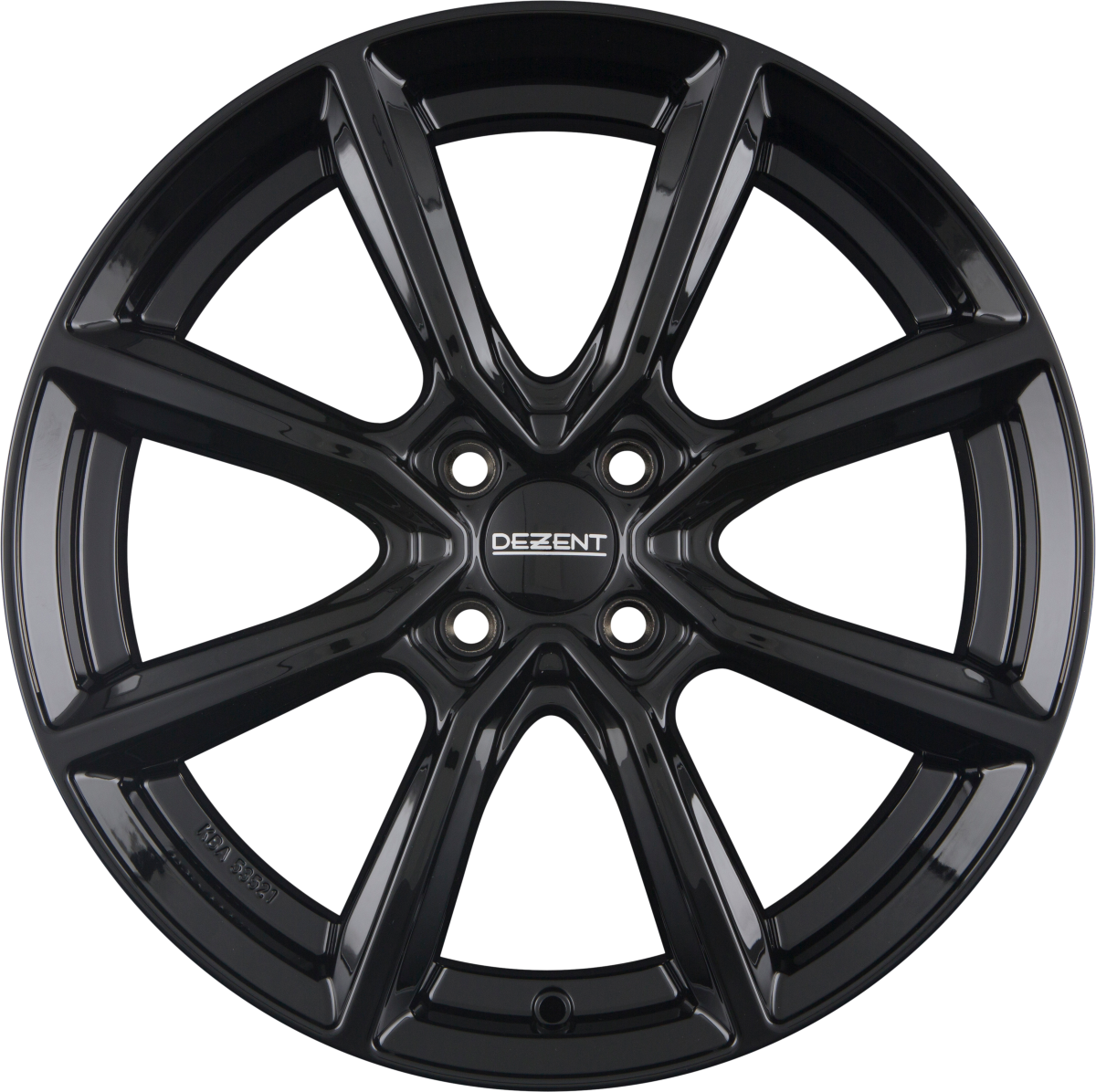 Dezent TN BLACK - Schwarz Alufelge 6.5x16 Zoll ET43 LK 4x100 ML60.1