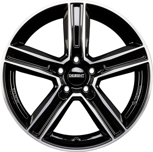 Dezent KG DARK - Schwarz Frontpoliert Alufelge 8x20 Zoll ET50 LK 5x120 ML63.4