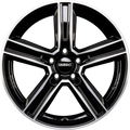 Dezent KG DARK - Schwarz Frontpoliert Alufelge 8x20 Zoll ET50 LK 5x120 ML63.4