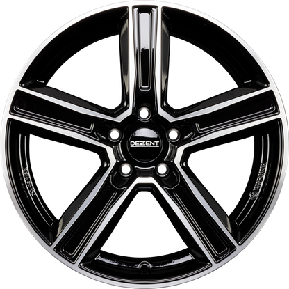 Dezent KG DARK - Schwarz Frontpoliert Alufelge 8x20 Zoll ET50 LK 5x120 ML63.4