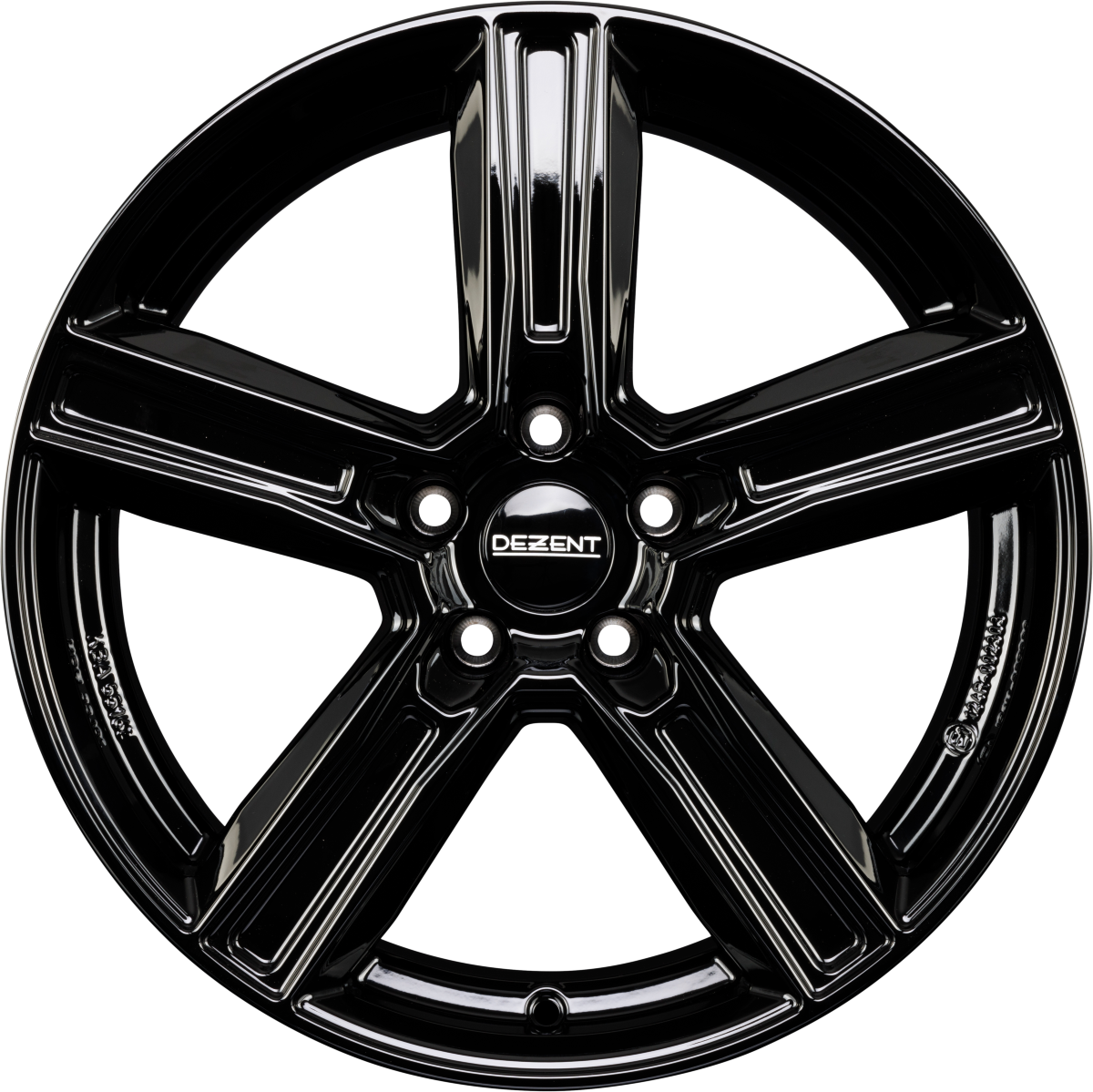 Dezent KG BLACK - Schwarz Alufelge 8.5x20 Zoll ET59 LK 5x120 ML63.4