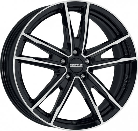 Dezent KF DARK - Schwarz Frontpoliert Alufelge 7x19 Zoll ET45 LK 5x114.3 ML60.1