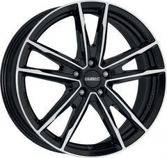 Dezent KF DARK - Schwarz Frontpoliert Felge 6.5x17 Zoll ET36 LK 5x114.3 ML66.1