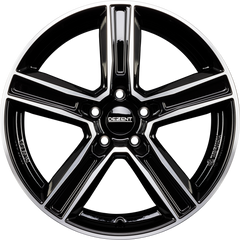 Dezent KG DARK - Schwarz Frontpoliert Alufelge 8x19 Zoll ET32.7 LK 5x112 ML66.6