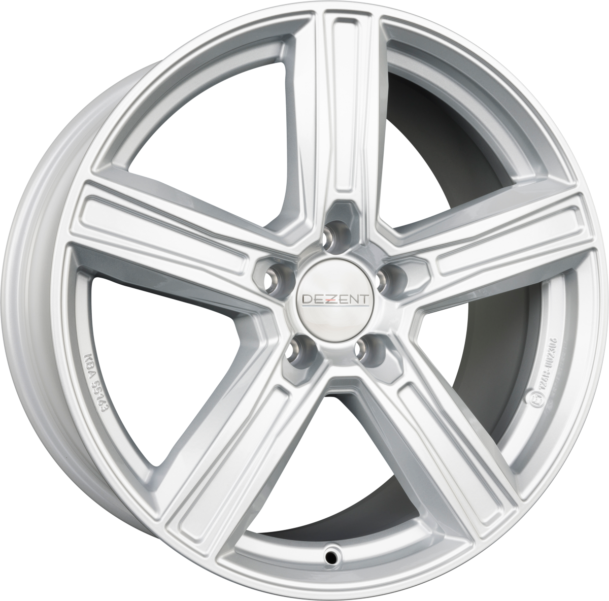 Dezent KG SILVER - Silber Alufelge 8x19 Zoll ET32.7 LK 5x112 ML66.6 – Bild 2