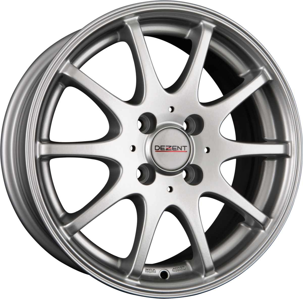 Dezent V Silber Alufelge 7x16 Zoll ET40 LK 5x112 ML70.1 – Bild 2