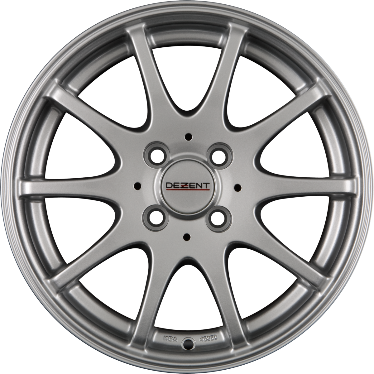 Dezent V Silber Alufelge 7x17 Zoll ET45 LK 4x100 ML54.1