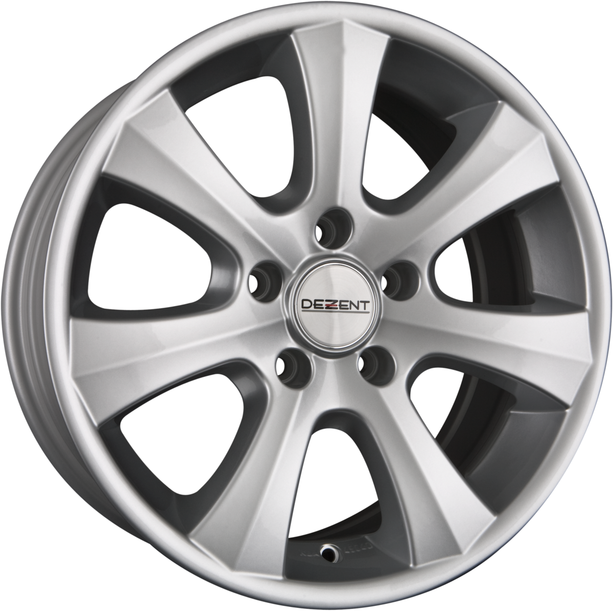 Dezent K Silver Alufelge 8x18 Zoll ET35 LK 5x120 ML72.6 – Bild 2