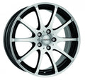 Dezent V black polished Alufelge 6.5x15 Zoll ET38 LK 5x100 ML60.1