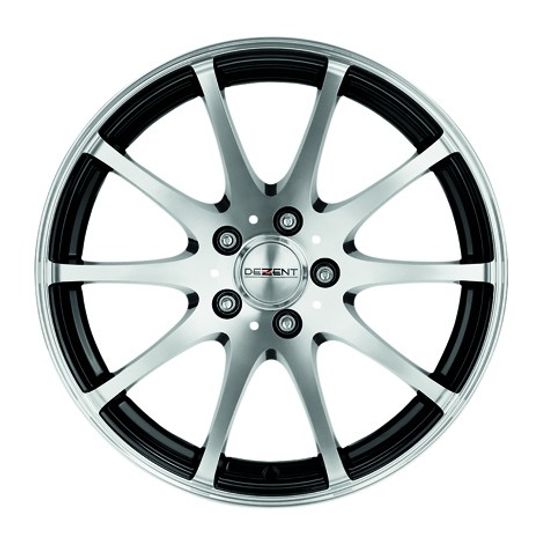 Dezent V black polished Alufelge 6.5x15 Zoll ET38 LK 5x100 ML60.1 – Bild 2