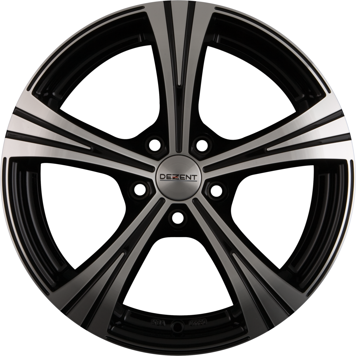 Dezent RI DARK - Schwarz Frontpoliert Alufelge 7.5x17 Zoll ET35 LK 5x112 ML70.1