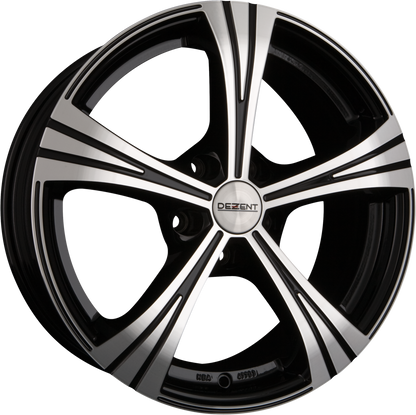 Dezent RI DARK - Schwarz Frontpoliert Alufelge 7.5x17 Zoll ET35 LK 5x112 ML70.1 – Bild 2