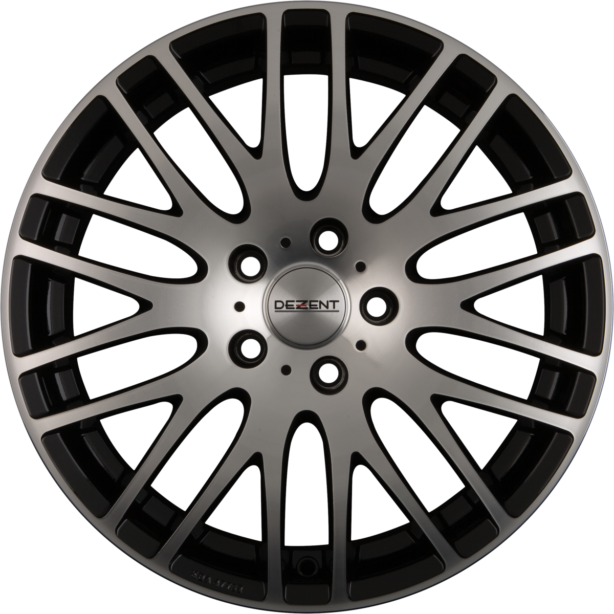 Dezent RG DARK - Schwarz Frontpoliert Alufelge 8x18 Zoll ET45 LK 5x114.3 ML71.6