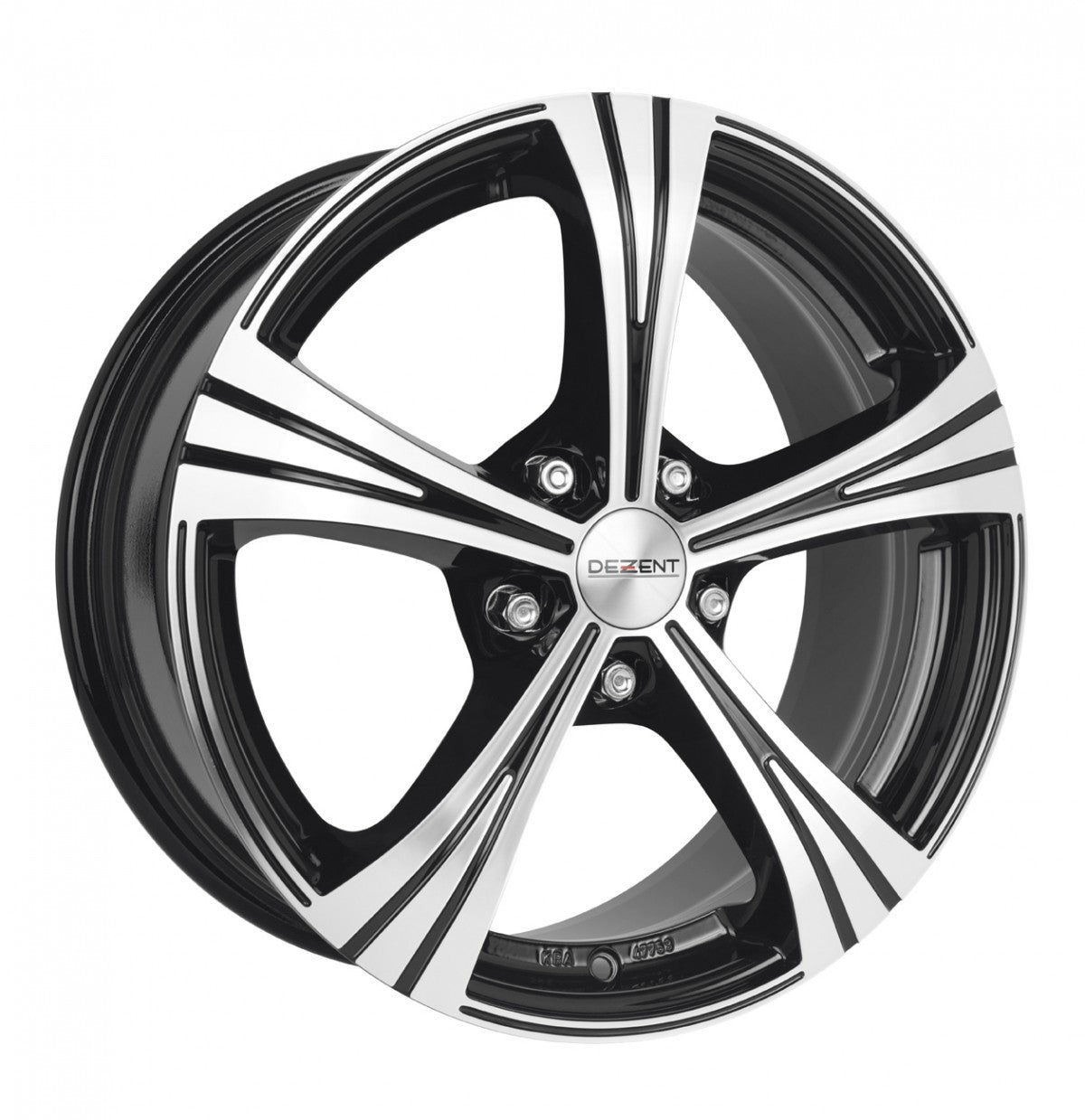 Dezent RI black polished front Alufelge 7.5x17 Zoll ET35 LK 5x112 ML70.1