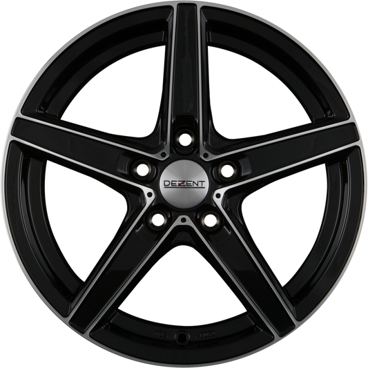 Dezent RN DARK - Black Front Polished (BFP) Alufelge 7x16 Zoll ET40 LK 5x115 ML70.2