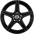 Dezent RN DARK - Black Front Polished (BFP) Alufelge 7x16 Zoll ET40 LK 5x115 ML70.2