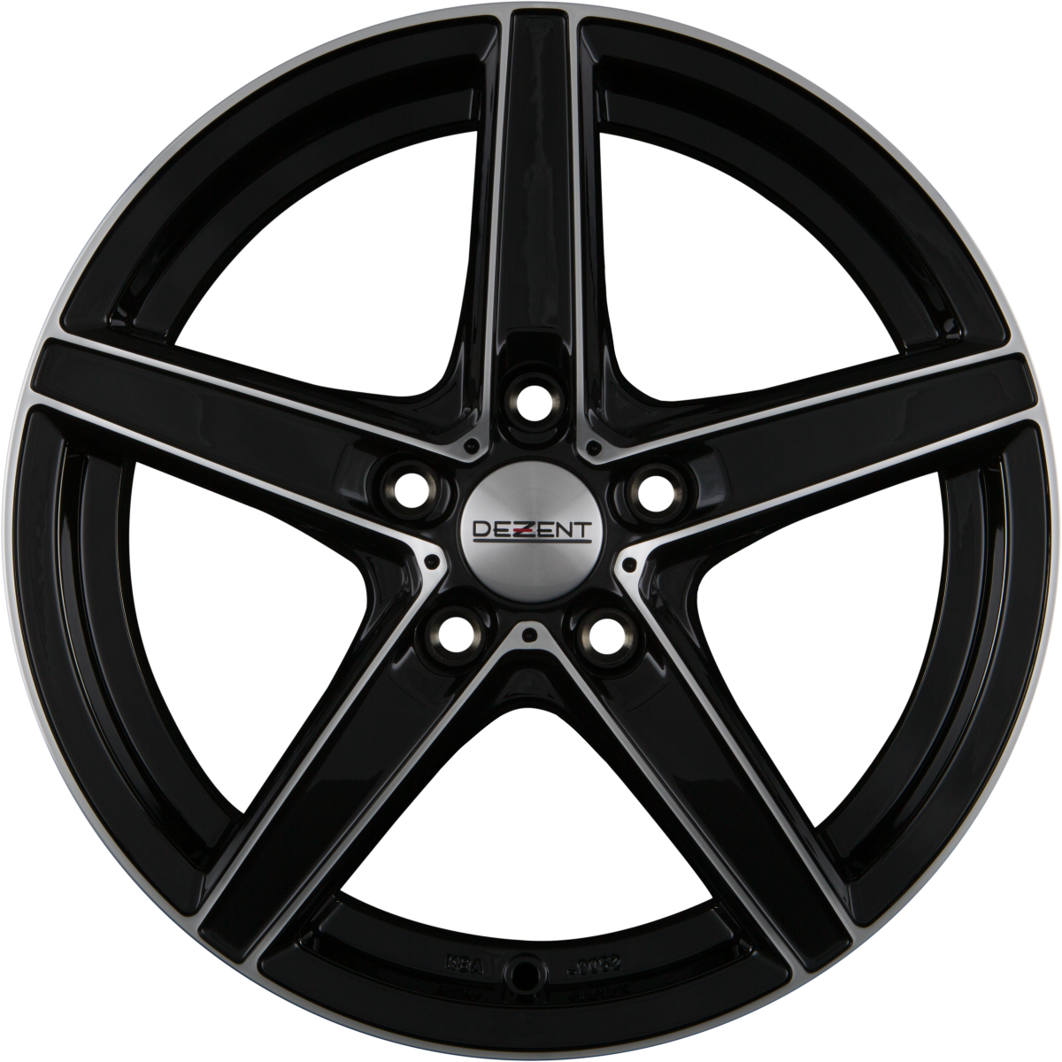 Dezent RN DARK - Black Front Polished (BFP) Alufelge 7x16 Zoll ET40 LK 5x115 ML70.2