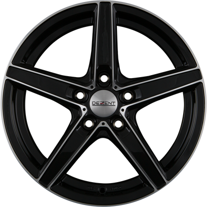 Dezent RN DARK - Black Front Polished (BFP) Alufelge 7x16 Zoll ET40 LK 5x115 ML70.2