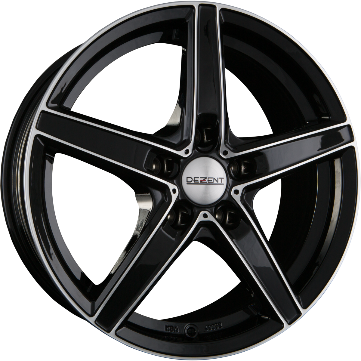 Dezent RN DARK - Black Front Polished (BFP) Alufelge 7x16 Zoll ET40 LK 5x115 ML70.2 – Bild 2
