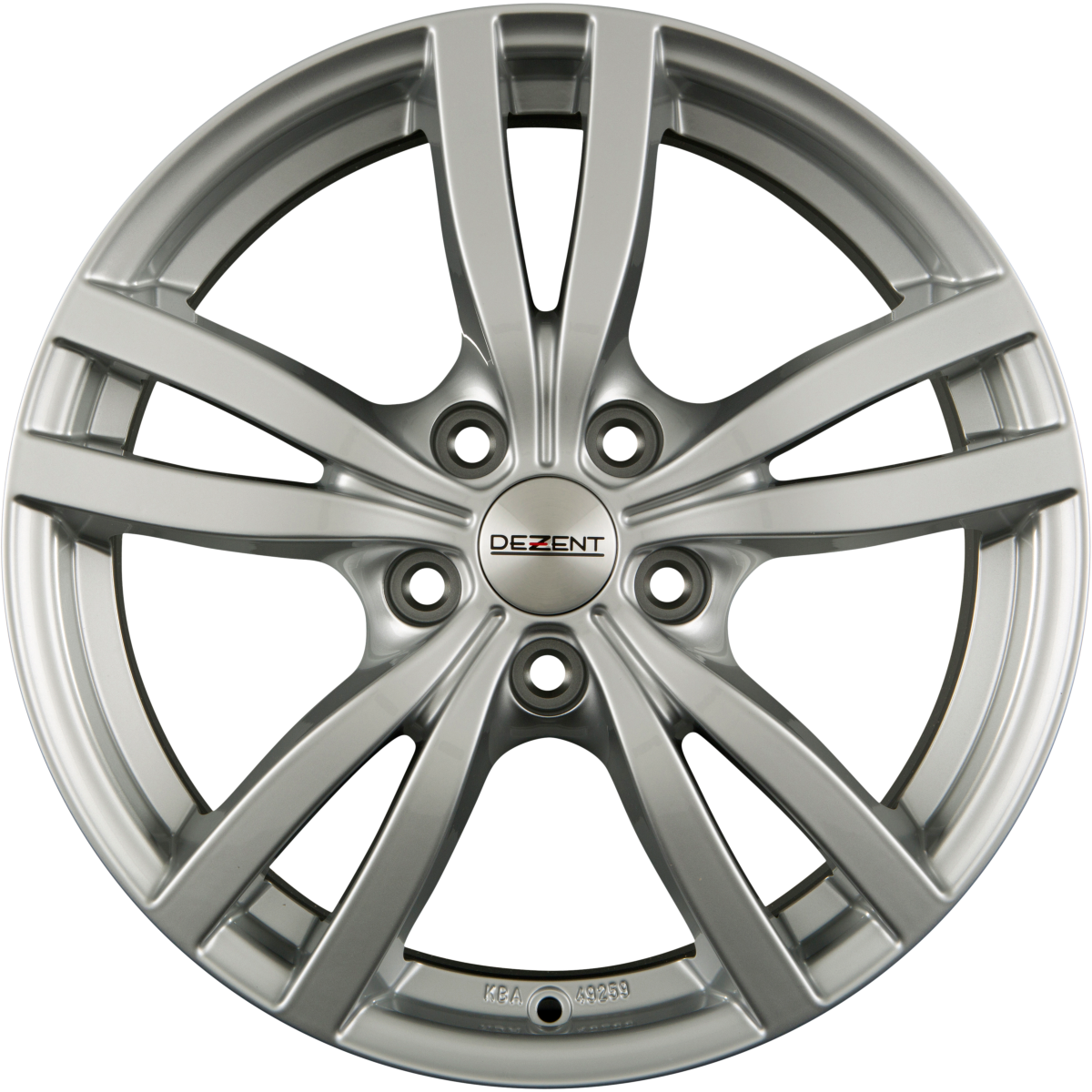 Dezent TC SILVER - Silber Alufelge 6.5x16 Zoll ET38 LK 5x114.3 ML71.6