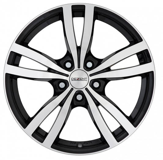 Dezent TC black polished 6x15 ET40 - LK5/114.3 ML71.6 – Bild 2