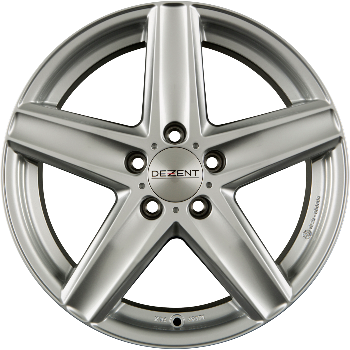 Dezent TG SILVER - Silber Alufelge 8.5x18 Zoll ET35 LK 5x112 ML66.6
