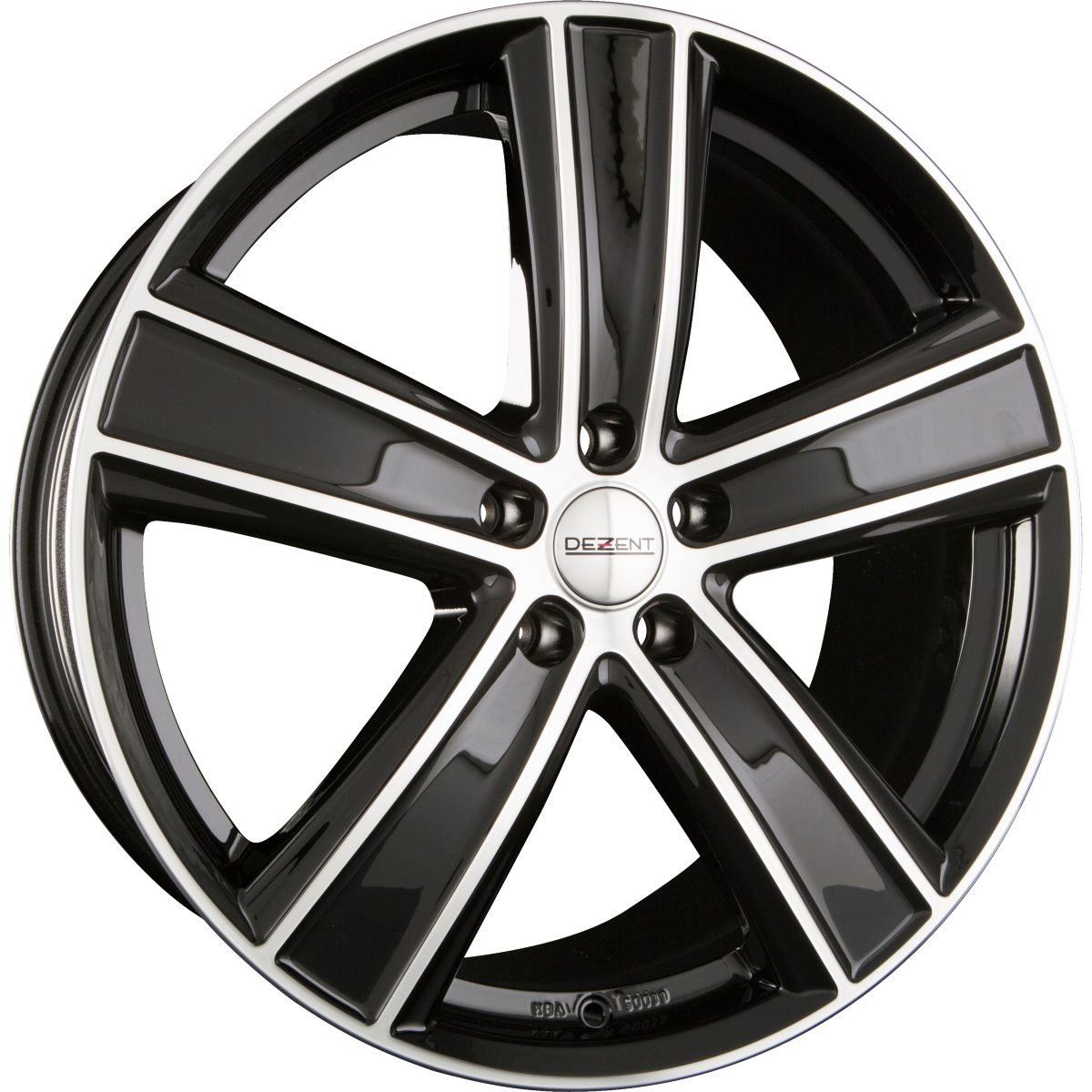 Dezent TH DARK - Black Polished Alufelge 8x18 Zoll ET45 LK 5x114.3 ML71.6 – Bild 2