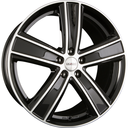 Dezent TH DARK - Black Polished Alufelge 8x18 Zoll ET45 LK 5x114.3 ML71.6 – Bild 2