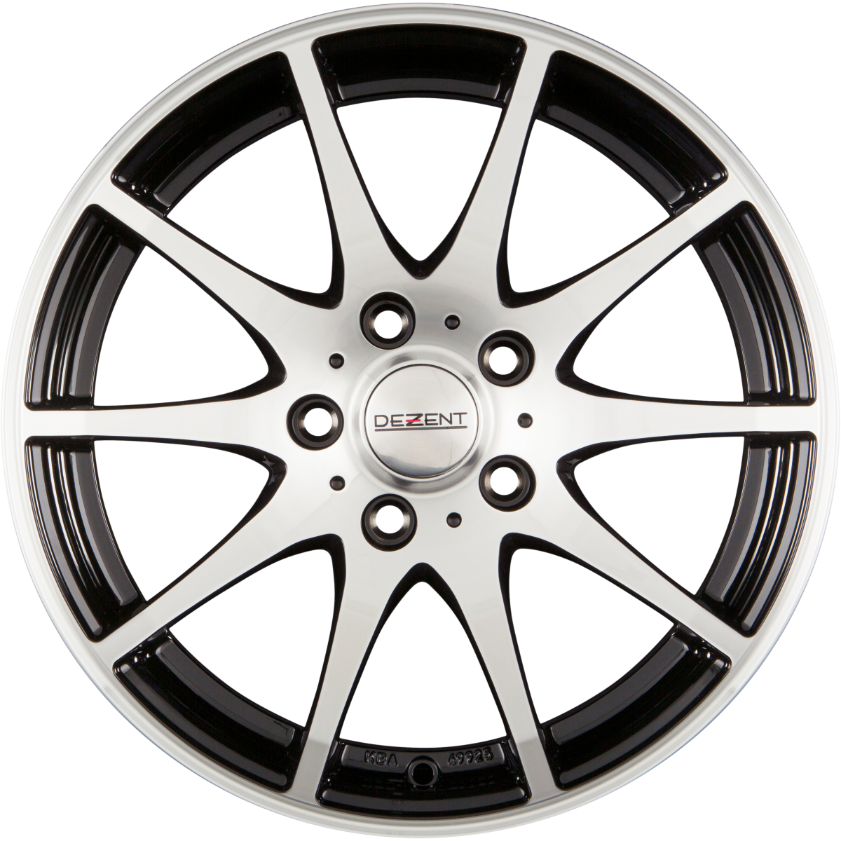 Dezent TI DARK - Black Polished Front Alufelge 7x17 Zoll ET40 LK 4x108 ML70.1