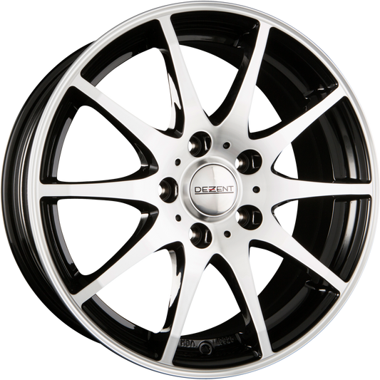 Dezent TI DARK - Black Polished Front Alufelge 7x17 Zoll ET40 LK 4x108 ML70.1 – Bild 2