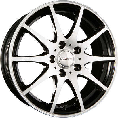 Dezent TI DARK - Black Polished Front Alufelge 7x17 Zoll ET40 LK 4x108 ML70.1 – Bild 2