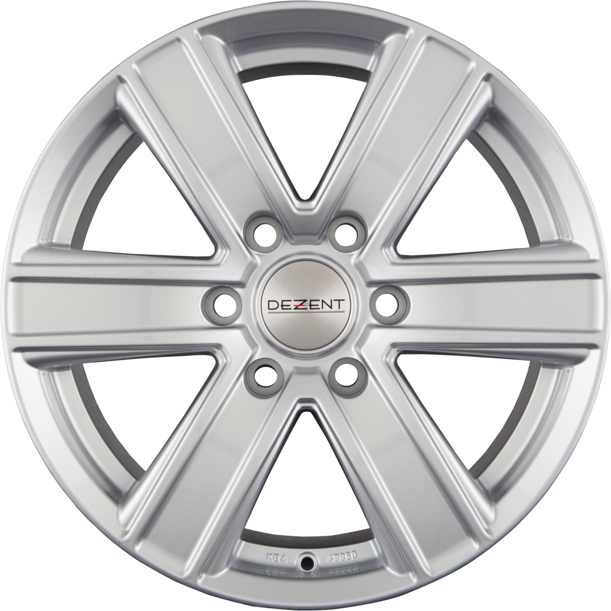 Dezent TJ SILVER - Silber Alufelge 8x17 Zoll ET35 LK 6x139.7 ML67.1