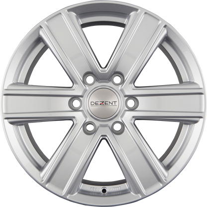 Dezent TJ SILVER - Silber Alufelge 8x17 Zoll ET35 LK 6x139.7 ML67.1