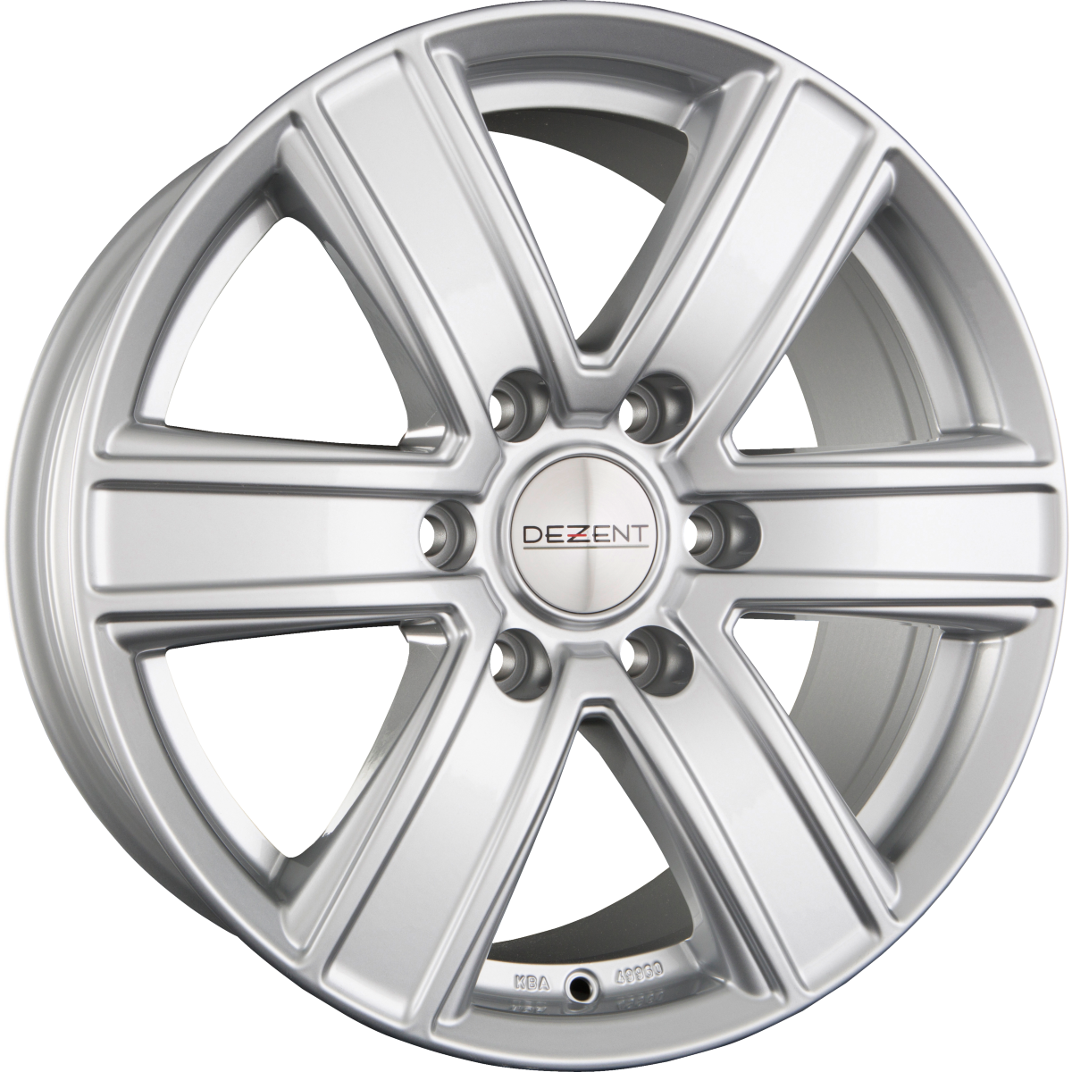 Dezent TJ SILVER - Silber Alufelge 8x17 Zoll ET35 LK 6x139.7 ML67.1 – Bild 2