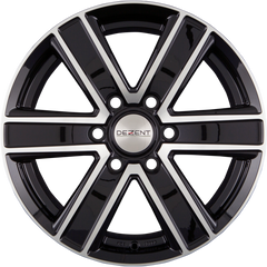 Dezent TJ DARK - Black Polished Front Alufelge 8x16 Zoll ET20 LK 6x139.7 ML106.1