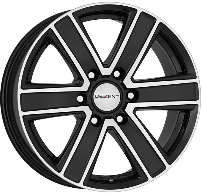 Dezent TJ DARK - Black Polished Front Alufelge 8x16 Zoll ET20 LK 6x139.7 ML106.1