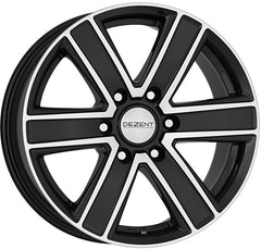 Dezent TJ DARK - Black Polished Front Alufelge 8x16 Zoll ET20 LK 6x139.7 ML106.1