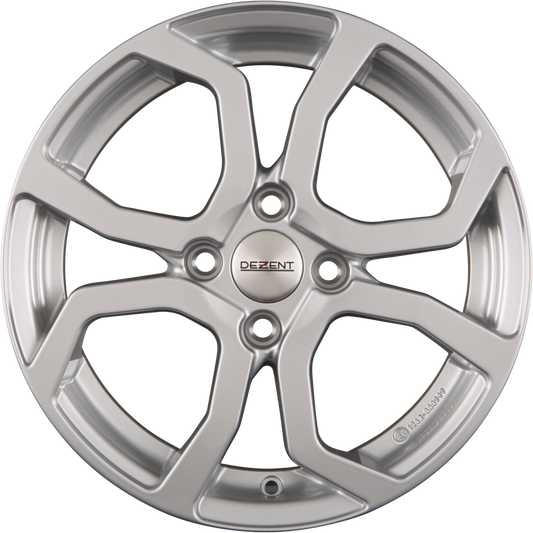 Dezent TS SILVER - Silber Alufelge 5x15 Zoll ET38 LK 4x100 ML60.1