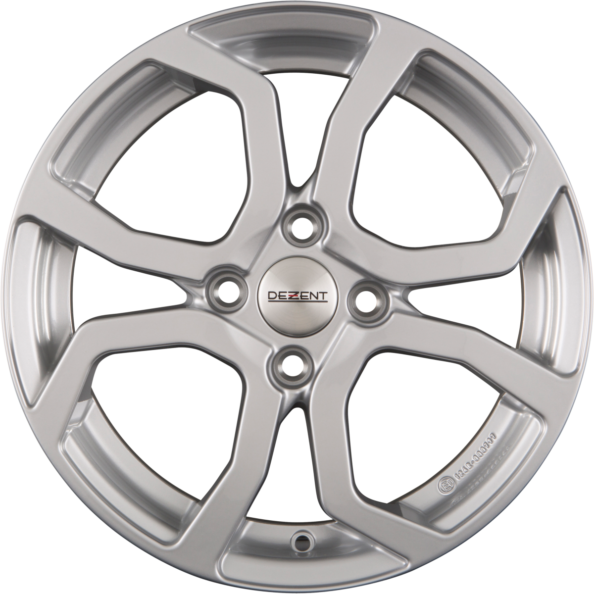 Dezent TS SILVER - Silber Alufelge 5x15 Zoll ET38 LK 4x100 ML60.1