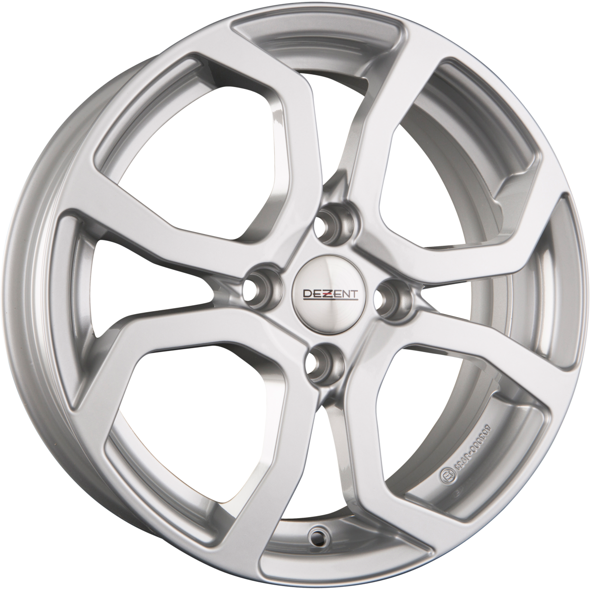 Dezent TS SILVER - Silber Alufelge 5x15 Zoll ET38 LK 4x100 ML60.1 – Bild 2