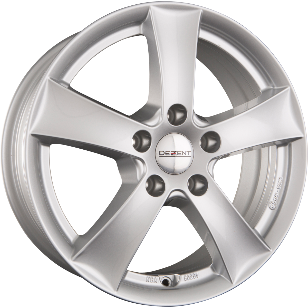 Dezent TX SILVER - Silber Alufelge 7x17 Zoll ET42 LK 5x105 ML56.6 – Bild 2