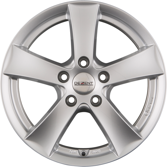 Dezent TX SILVER - Silber Alufelge 6.5x16 Zoll ET36 LK 5x114.3 ML67.1