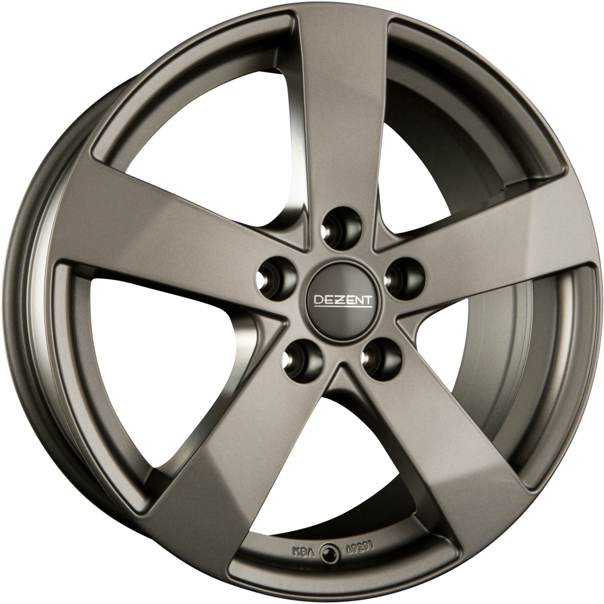 Dezent TD GRAPHITE - Graphite Matt Alufelge 7x17 Zoll ET41 LK 5x105 ML56.6 – Bild 2