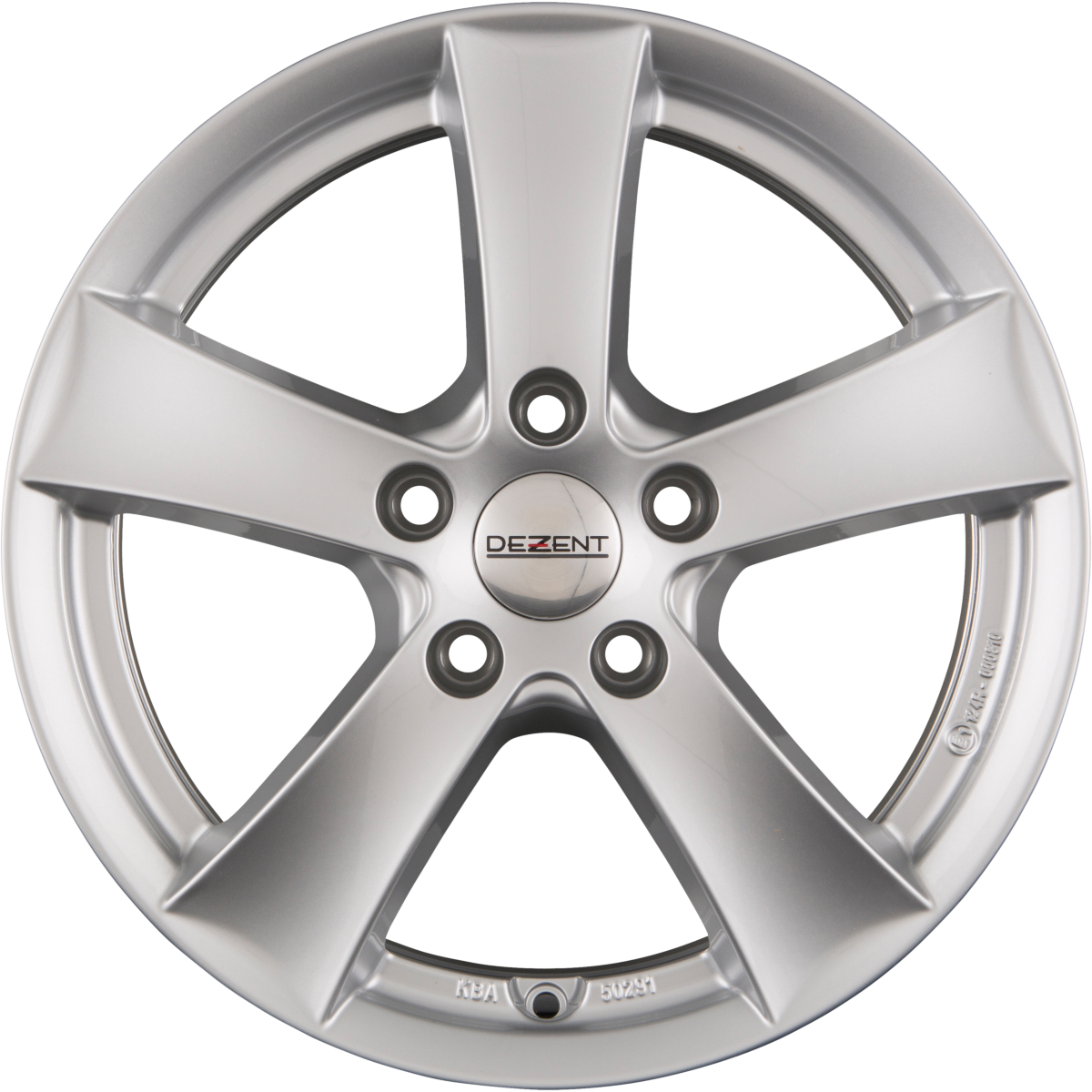 Dezent TX SILVER - Silber Alufelge 7.5x18 Zoll ET42 LK 5x115 ML70.2