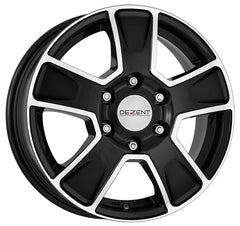 Dezent Van black polished Alufelge 6.5x16 Zoll ET50 LK 5x118 ML71.1