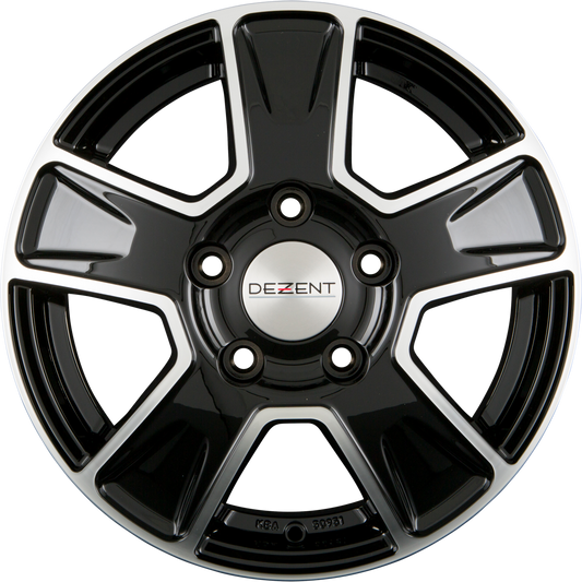 Dezent Van DARK - Black Polished Alufelge 6.5x16 Zoll ET60 LK 5x130 ML89.1