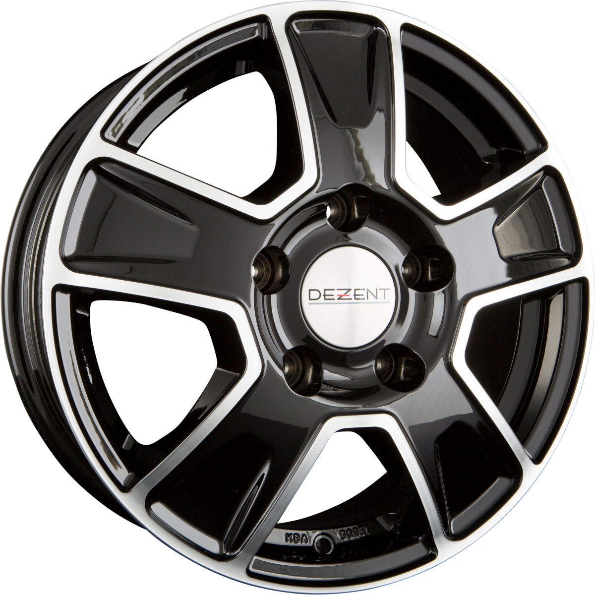 Dezent Van DARK - Black Polished Alufelge 6.5x16 Zoll ET60 LK 5x130 ML89.1 – Bild 2