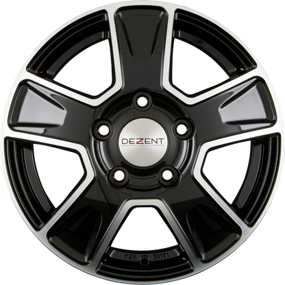 Dezent Van DARK - Black Polished Alufelge 6.5x16 Zoll ET68 LK 5x130 ML78.1