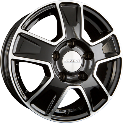 Dezent Van DARK - Black Polished Alufelge 6.5x16 Zoll ET68 LK 5x130 ML78.1 – Bild 2